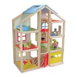 Melissa Hi-rise Wooden Dollhouse And Furniture Set