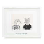 Pangolin & Wolfie Art Print