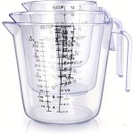 1PC 3PCS Measuring Cup Set Kitchen Liquid Measuring Cup Bpa Free Plastic Measuring Cup Set Baking Tools