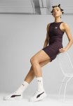 Puma Classics Ribbed Sleeveless Dress - Midnight Plum