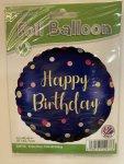 Happy Bday Royal Confetti 18INCH