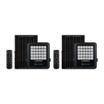 2 X 100W Solar Floodlight With Remote
