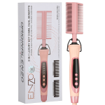 Enzo EN-4109A Professional 2-IN-1 Electric Hair Straightening Comb
