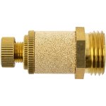 AirCraft Flow Control Silencer Brass 1 2" M