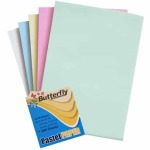 A4 Pastel Paper 100 Pink Butterfly