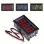 1.42 Cm Dc 4.5-30V Digital Voltmeter Voltage Tester Gauge Bright LED Display 3 Wires Volt Meter For Solar Battery Monitor Motor Panel Mount Red/blue/green