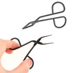 1PC Scissors Shaped Eyebrow Tweezer Clip With Easy Scissor Handle Scissor Handle Tweezer Brow Hair Plucker Remover Men Women
