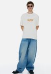 Loose Fit Printed T-Shirt - White Bloomcraft
