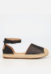 Espa 17 Ankle Tie Espadrille - Black