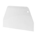 19 Cm X 12.5CM Flat White Plastic Cake Decorator Dough Pastry Scraper Tool