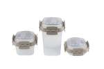 Fresha Lockit Square Large 9-PIECE Set Modular FOOD STORAGE