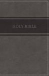 Kjv Deluxe Gift Bible Imitation Leather Gray Red Letter Edition Leather Fine Binding