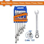 7 Piece Flexible Ratchet Spanner Set WSP5207
