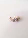 Full Scattered Diamonds Ear Cuff - 10K White Gold