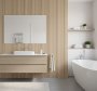 Bathroom Wallpaper Textured Neutral Weave