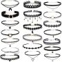 Velvet Choker Necklace Gothic Classic Black Necklace Jewelry Gift 20 Piece