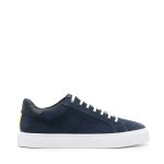 Oil Blue With White Sole Vintage Sneaker -blue white
