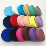 1 Roll 1.8METER LENGTH 1" 25MM Elastic Band Multicolor Fold Over Spandex Elastic Ribbon For Sewing Lace Trim Waist Band Garment