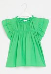 PoP Candy Frill Sleeve Dress - Green