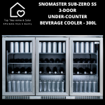Snomaster Sub-zero Ss 3-DOOR Under-counter Beverage Cooler - 300L