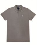 Mens Tipped Quarter Zip Short Sleeve Golfer