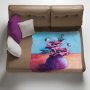 Candy Poppie Light Weight Fleece Blanket By Botha Louw