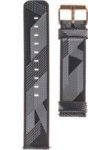Nylon Patterned Watch Strap - Garmin Venu/ Vivomove 3/ Vivoactive 3/ Forerunner 245/ Forerunner 645 Dark And Light Grey