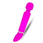 Rechargeable Magic Av Wand Massager G Spot Dildo Stick Vibrator - Black