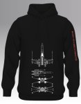 Incom T-65 X-wing Starfighter Hoodie
