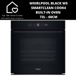 Whirlpool Black W5 Smartclean COOK4 Built-in Oven 73L - 60CM