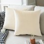 1PC Plain Cushion Cover Without Filler Velvet Square Pillowcase For Sofa Home Decor