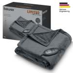 Beurer HD 74 LE24 Electric Blanket: Cosy Heated Over Blanket In Limited Edition Black 130X150CM