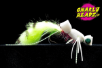 Gnarly Headz Bass Flipper 6 White Chartreuse