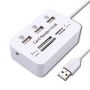 MINI Sd Tf M2 Ms Card Reader 3 Ports USB2.0 Hub USB Splitter