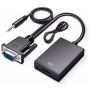 HDMI To Vga Converter With Audio Power Supply High-definition Adapter