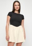 Cotton On Romee Short Sleeve MINI Dress - Black & Buttermilk