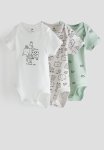 3-PACK Cotton Bodysuits - Multi
