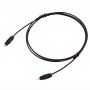 2M Digital Fiber Optical Male Cable-black