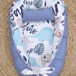 Baby Safe Nest Safe Sleeping Pod Crazy Dino Blue
