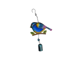 Blue Chubby Bird Wind Chime - 25CM Outdoor Hanging Decoration