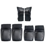 Xotoa Three-layer Composite Material Sports Protective Gear Wear-resistant Pp Shell + Eva Cushioning Layer Black M 37KG-60KG