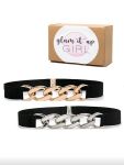 Glam It Up Girl Waist Belt - Small - Set Of 2