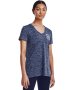 Women's Ua Tech Twist Crest Short Sleeve - Midnight Navy / LG