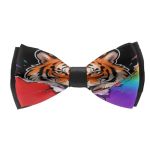Seslflkpjk Men's Boys Lgbt Tiger Pride Pre-tied Creative Bow Ties For Wedding Graduation Prom Paisley Bow Ties