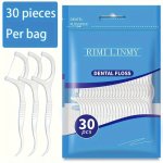 100PCS 50PCS 30PCS Dental Flosser Picks Deep Cleaning Dental Floss For Proper Oral Care Portable Disposable Hygienic Flosser For