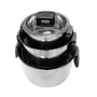 - 6-PIECE Stainless Steel Cookware Set With Foldable Handle