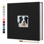 Vienrose Large Photo Album Self Adhesive For 4X6 8X10 10X12 Pictures Magnetic Scrapbook Album Diy 13" X 12.6" 60 Blank Pages Wit