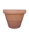Round Basic Rim Japi Planter Click For Details - Medium JVDB68 68CM Width X 51CM Height Italian Terracotta
