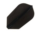 Cosmo Darts 6 Pack Fit Flight - Slim Dart Flight Black