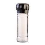 100ML Clear Glass Shaker Jar With Reusable Grinder - Black